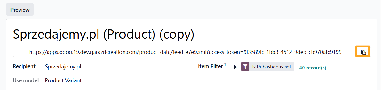 odoo sprzedajemy product data feed url
